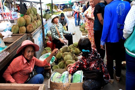 diem den moi la o Campuchia Đặc sản sầu riêng nổi tiếng ở Kampot.