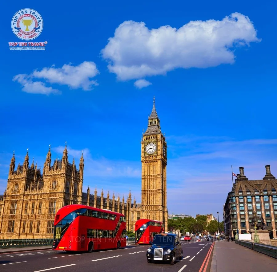 Tour nước Anh tại Top Ten Travel là chương trình tour cao cấp với 4 điểm đến hấp dẫn