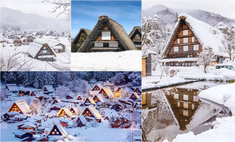Làng cổ Shirakawago là một trong những điểm đến không thể bỏ qua khi du lịch Nhật Bản những ngày cuối năm