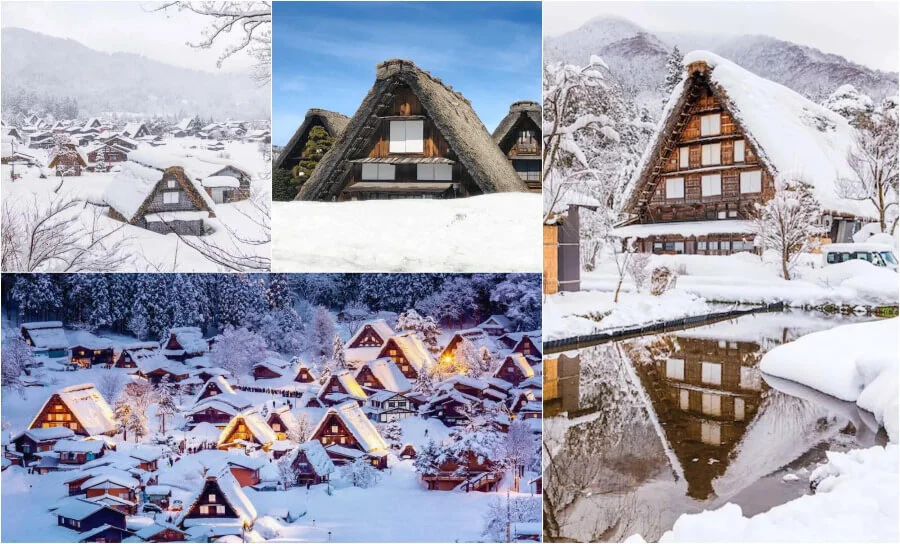 Làng cổ Shirakawago là một trong những điểm đến không thể bỏ qua khi du lịch Nhật Bản những ngày cuối năm