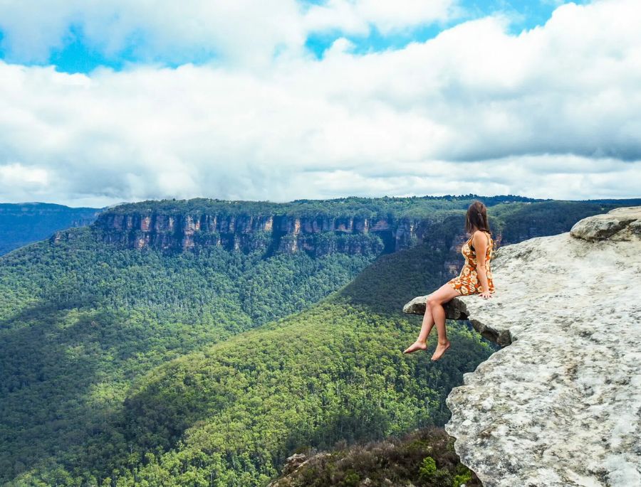 Khung cảnh hùng vĩ của dãy núi Blue Mountains
