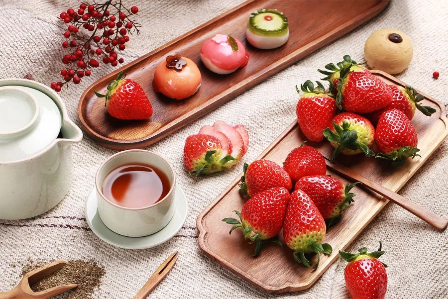 Đây là thời điểm mà dâu tây chín rộ, đạt hương vị thơm ngon nhất