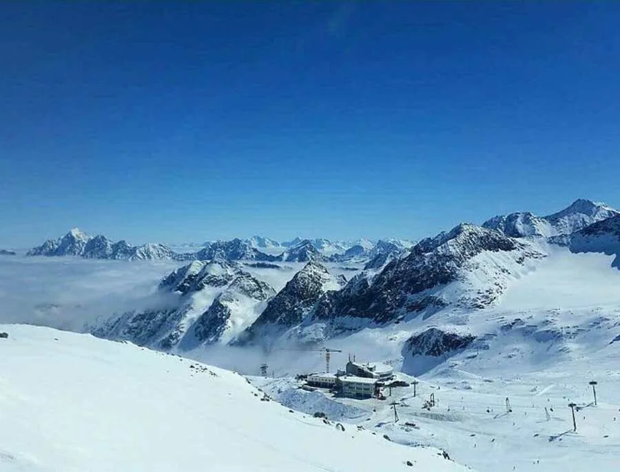  sông băng Stubai Glacier là một kiệt tác của thiên nhiên nước Áo