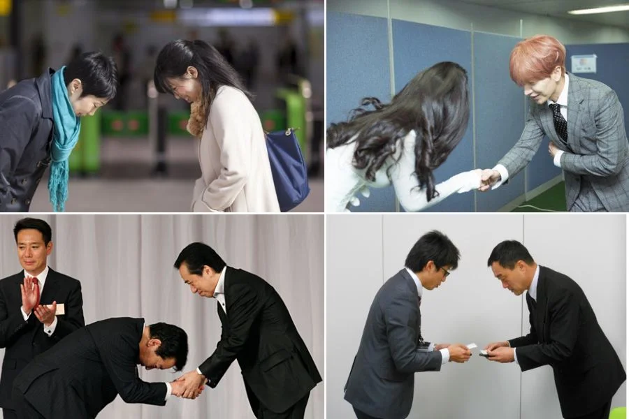 Khi giao tiếp với người lớn tuổi hay cấp trên, người Hàn Quốc sẽ hạ thấp giọng nói, cúi đầu nhẹ để thể hiện sự kính trọng