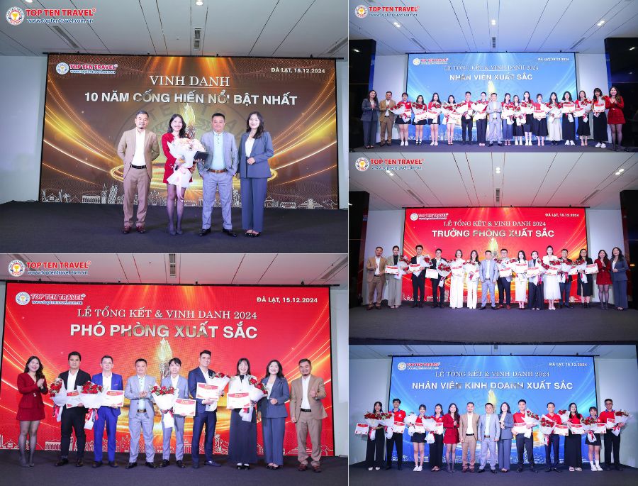 Các hạng mục quan trọng được trao giải thưởng trong buổi tổng kết năm 2024