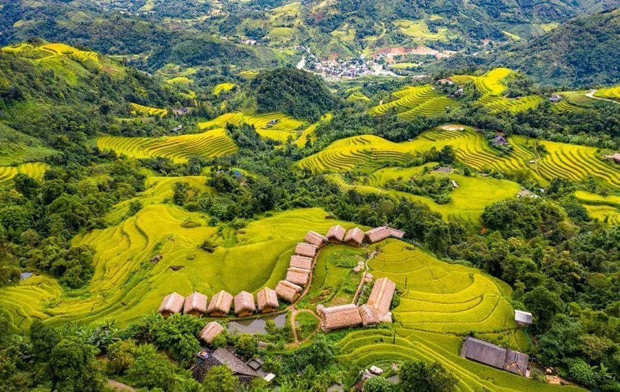 Thửa ruộng bậc thang “siêu đẹp” tại Hà Giang
