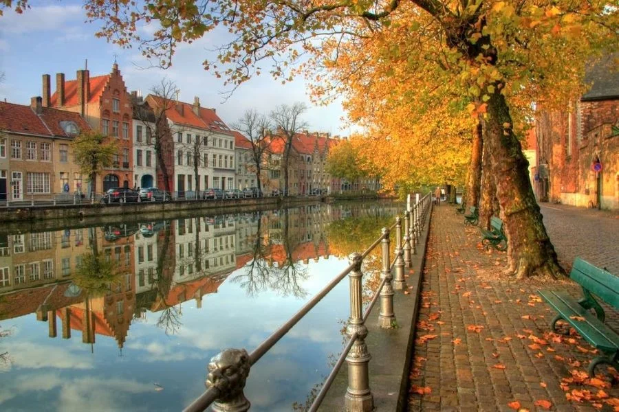 Bruges - một trong những thành phố đẹp nhất châu Âu vào mùa thu