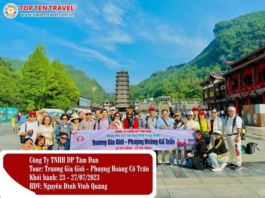 Tour du lịch đến Trương Gia Giới - Phượng Hoàng Cổ Trấn của Top Ten Travel