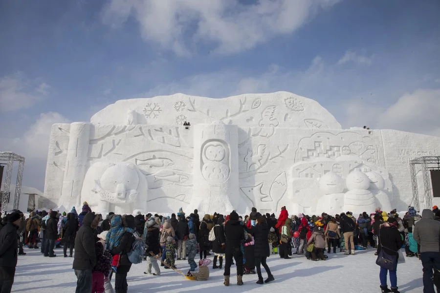 Lễ hội mùa đông Asahikawa ở Hokkaido thu hút lượng lớn khách du lịch ghé thăm