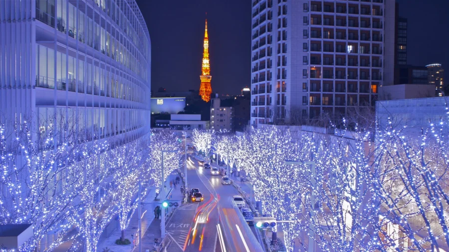 Toàn bộ khu vực Tokyo Midtown sẽ được bao phủ bởi hàng ngàn ánh đèn LED nhiều màu, lung linh và huyền ảo