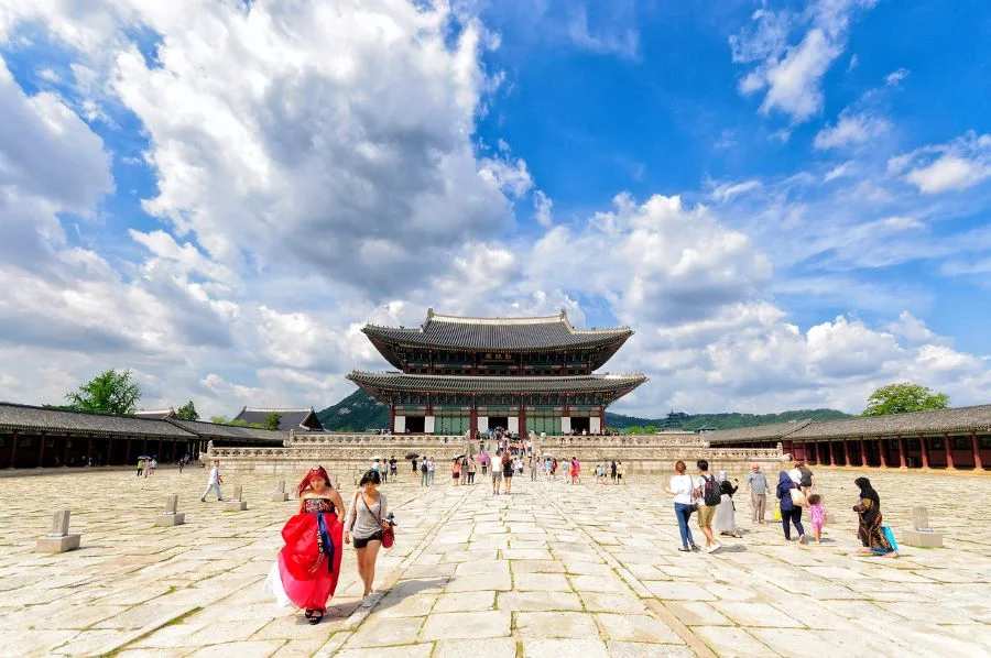 Cung điện Gyeongbokgung mang kiến trúc cổ điển khá độc đáo