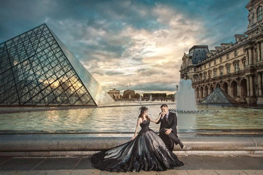 Những bộ ảnh cưới ở Pháp luôn được nhiều bạn trẻ lựa chọn