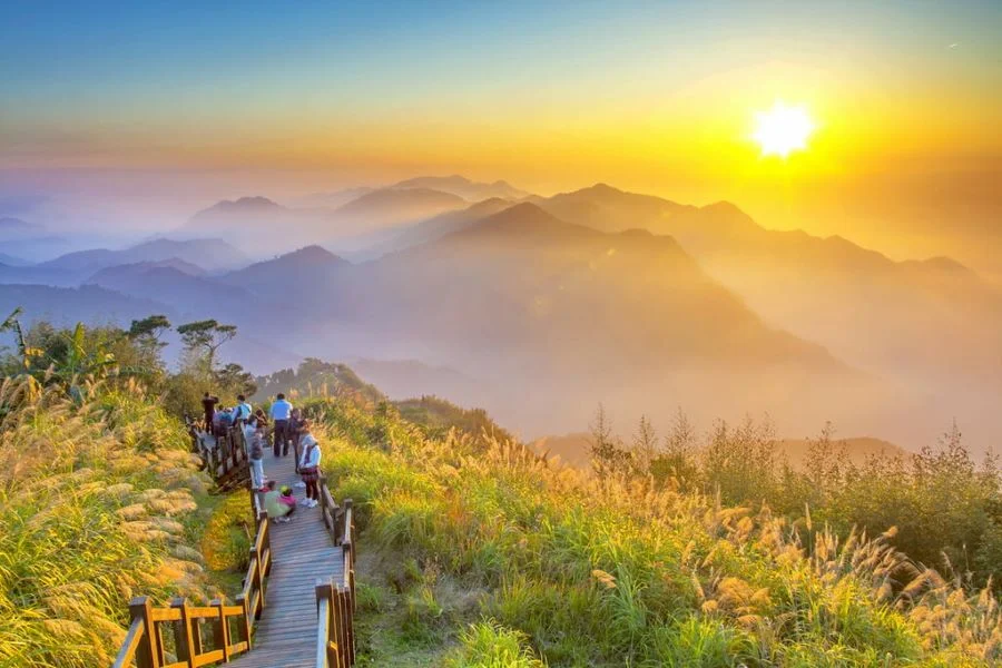 Du khách có thể chinh phục vẻ đẹp ngày xuân đầy ngoạn mục trên ngọn núi Alishan nổi tiếng 