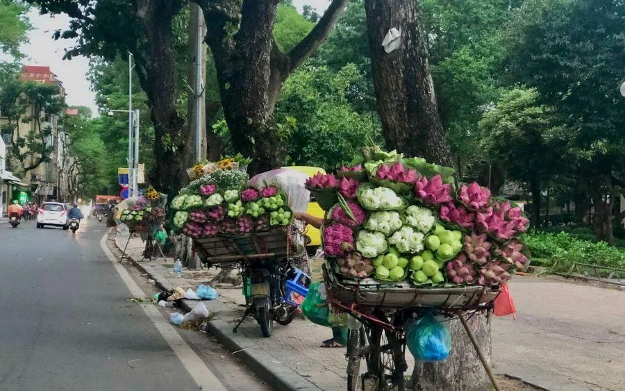 Những xe hoa đầy màu sắc trên đường phố Hà Nội