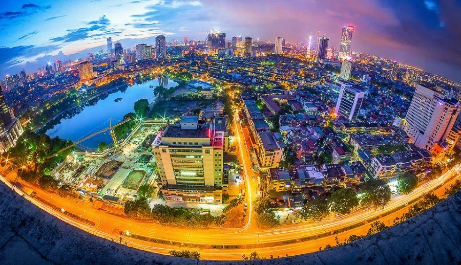 Vẻ đẹp rực rỡ của Hà Nội khi về đêm