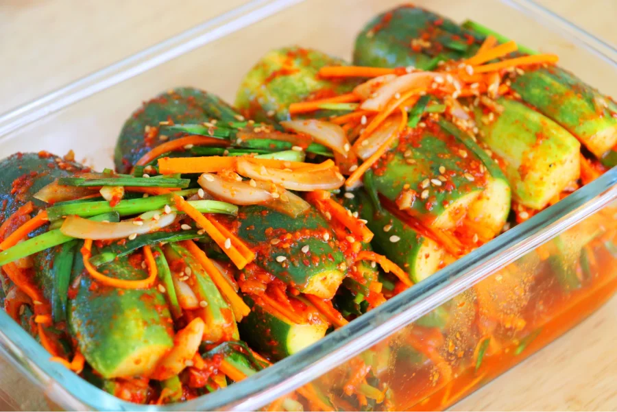 Kim chi dưa leo - Một trong những loại kim chi Hàn Quốc hấp dẫn, gây ấn tượng với mọi du khách