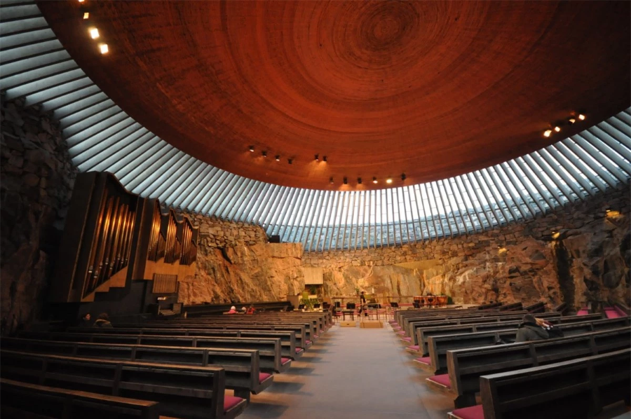 Temppeliaukio, một kiệt tác kiến trúc ẩn mình sâu trong lòng đất Phần Lan