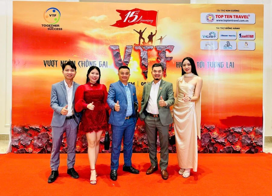 Với sự kiển kỷ niệm 15 năm thành lập VTF, Top Ten Travel quay trở lại với vai trò là nhà tài trợ kim cương