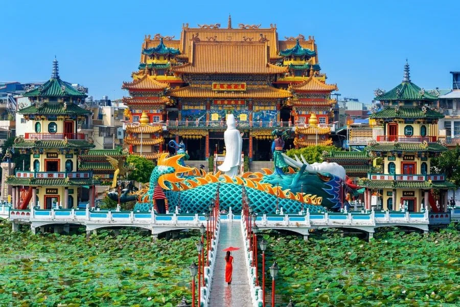 Đài Xuân Thu được đánh giá là một biểu tượng độc đáo của nền nghệ thuật kiến trúc Đài Loan