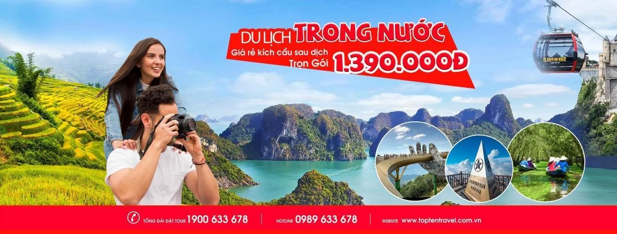 Du lịch trong nước khuyến mãi tại Top ten Travel