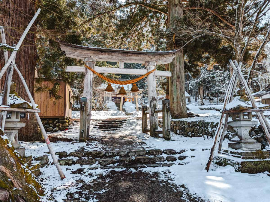 Chùa Myozenji là một ngôi chùa cổ kính nằm giữa lòng làng Shirakawa-go