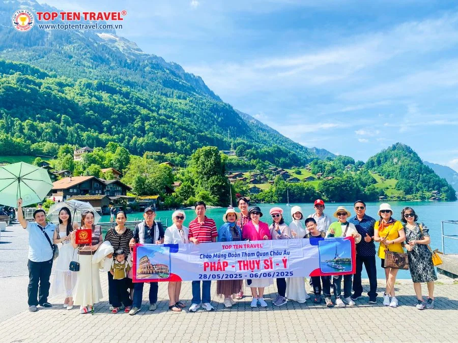 Đoàn Khách Top Ten Travel trên hành trình khám phá các địa điểm du lịch nổi tiếng của Thụy Sĩ