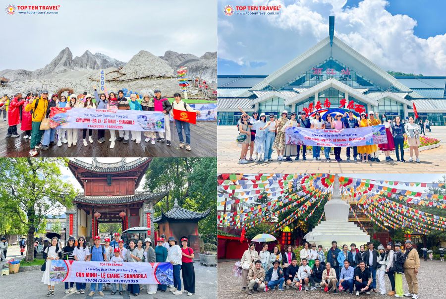 Các đoàn khách tham quan Lệ Giang của Top Ten Travel