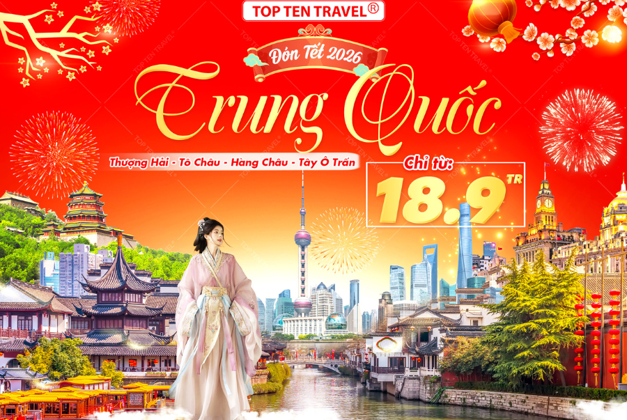 Hành trình du xuân 5 ngày 4 đêm đầy mê hoặc với mức giá ưu đãi chỉ từ 18tr900