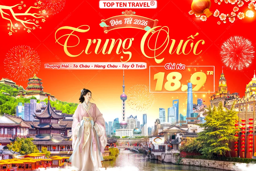 Hành trình du xuân 5 ngày 4 đêm đầy mê hoặc với mức giá ưu đãi chỉ từ 18tr900