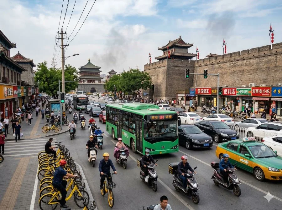 Hệ thống giao thông tại Tây An được đánh giá là hiện đại và đa dạng