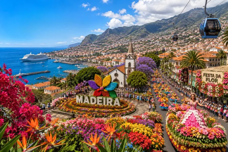 Toàn cảnh đảo Madeira rực rỡ trong mùa lễ hội hoa