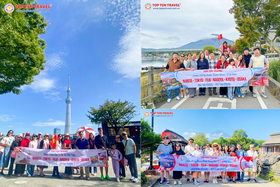 Hành trình Tour Nhật Bản Tết: Narita – Tokyo – Phú Sĩ – Kyoto – Osaka sở hữu vô số các trải nghiệm thú vị