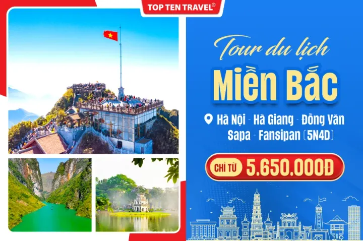 Tour miền Bắc: Hà Nội - Hà Giang - Đồng Văn - Sapa - Fansipan | 5N4D