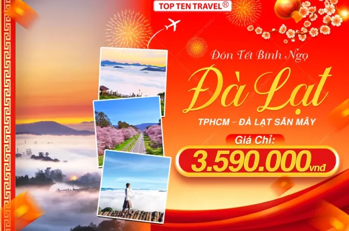 Tour du lịch Đà Lạt Ngàn Hoa 3N3Đ