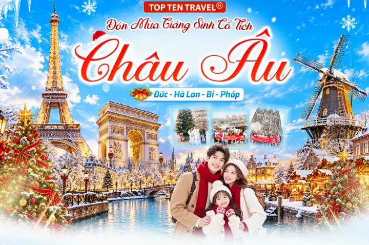 Du Lịch Châu Âu Mùa Đông: Đức - Hà Lan - Bỉ - Pháp 8N8D