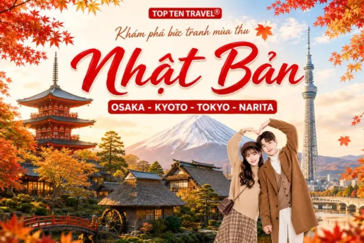 Tour Nhật Bản Mùa Thu 2026 | Osaka - Kyoto - Nagoya - Tokyo (No Shop)