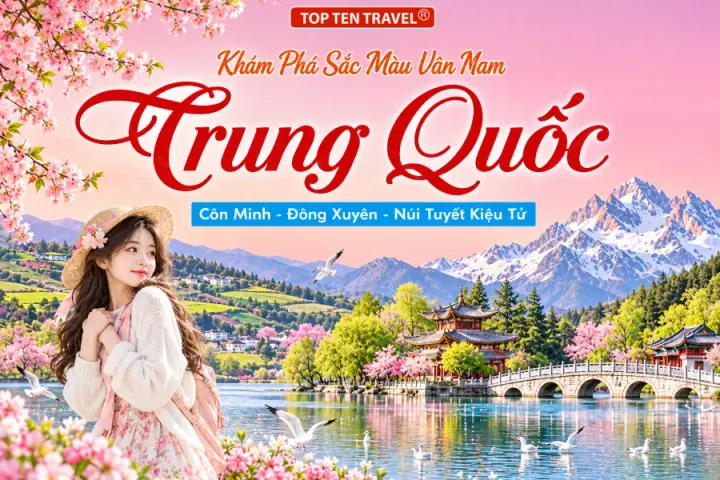 Tour Trung Quốc: Côn Minh - Đông Xuyên - Núi Tuyết Kiệu Tử 5N4D