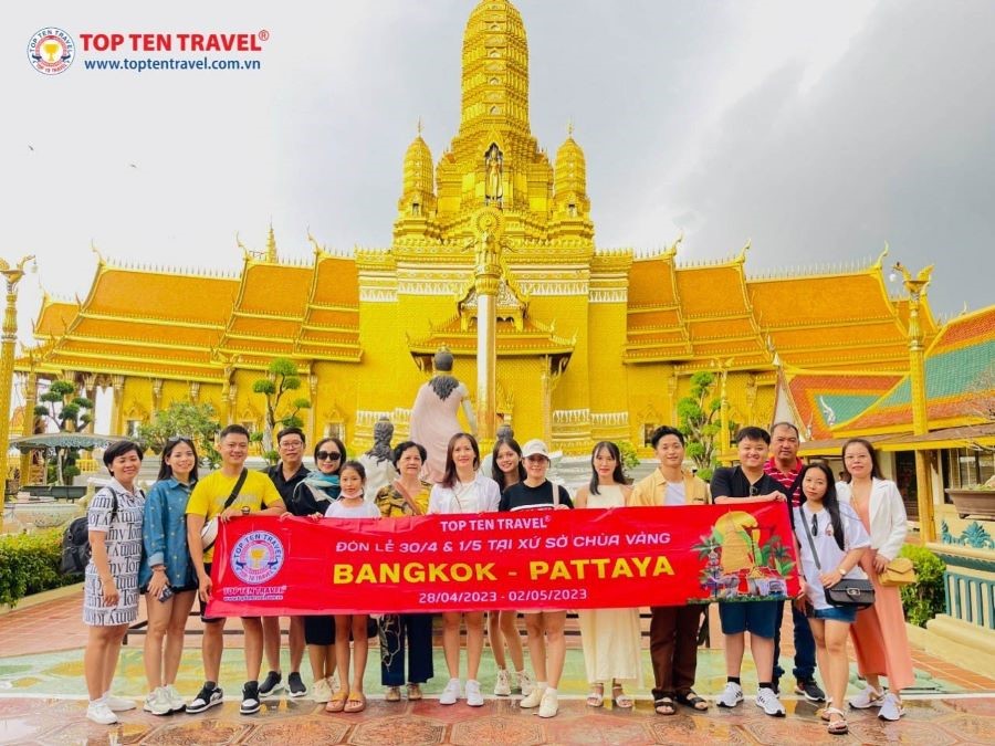 Tour du lịch Thái Lan: Bangkok - Pattaya 5 ngày 4 đêm tại Top Ten Travel