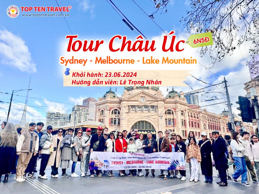 Tổng hợp hình đoàn tour du lịch khởi hành tháng 6/2024 tại Top Ten Travel