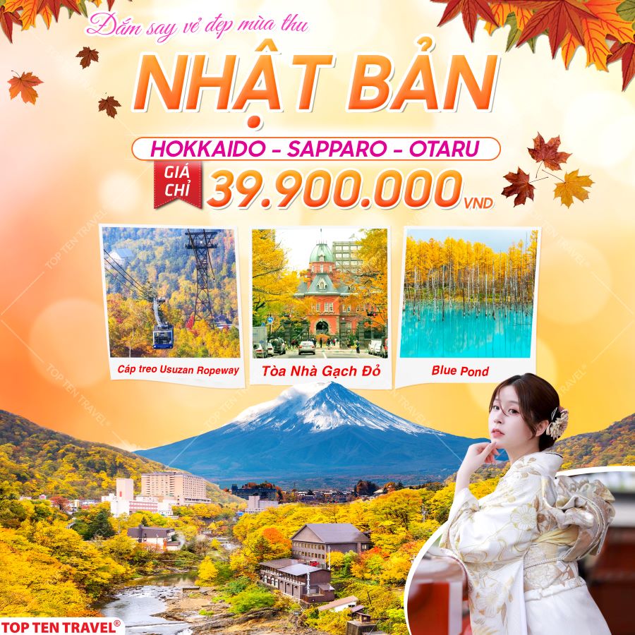 Tour Nhật Bản Mùa Thu: Hokkaido - Sapporo - Otaru