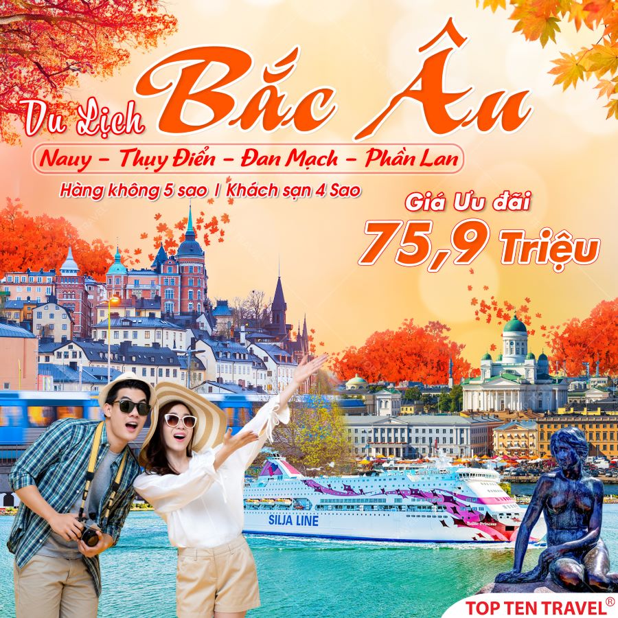 Tour du lịch Bắc Âu: Đan Mạch - Na Uy - Thụy Điển - Phần Lan 10N9D