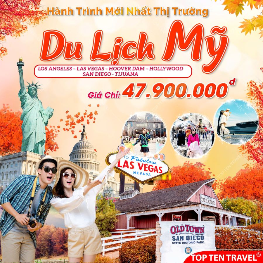 Tour Du Lịch Bờ Tây Nước Mỹ 7N6D