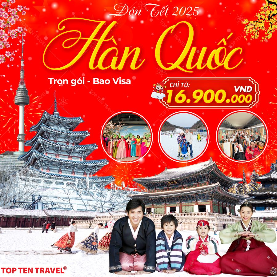 Tour Hàn Quốc Đón Tết 2025: Seoul - Nami - Everland 5N4D