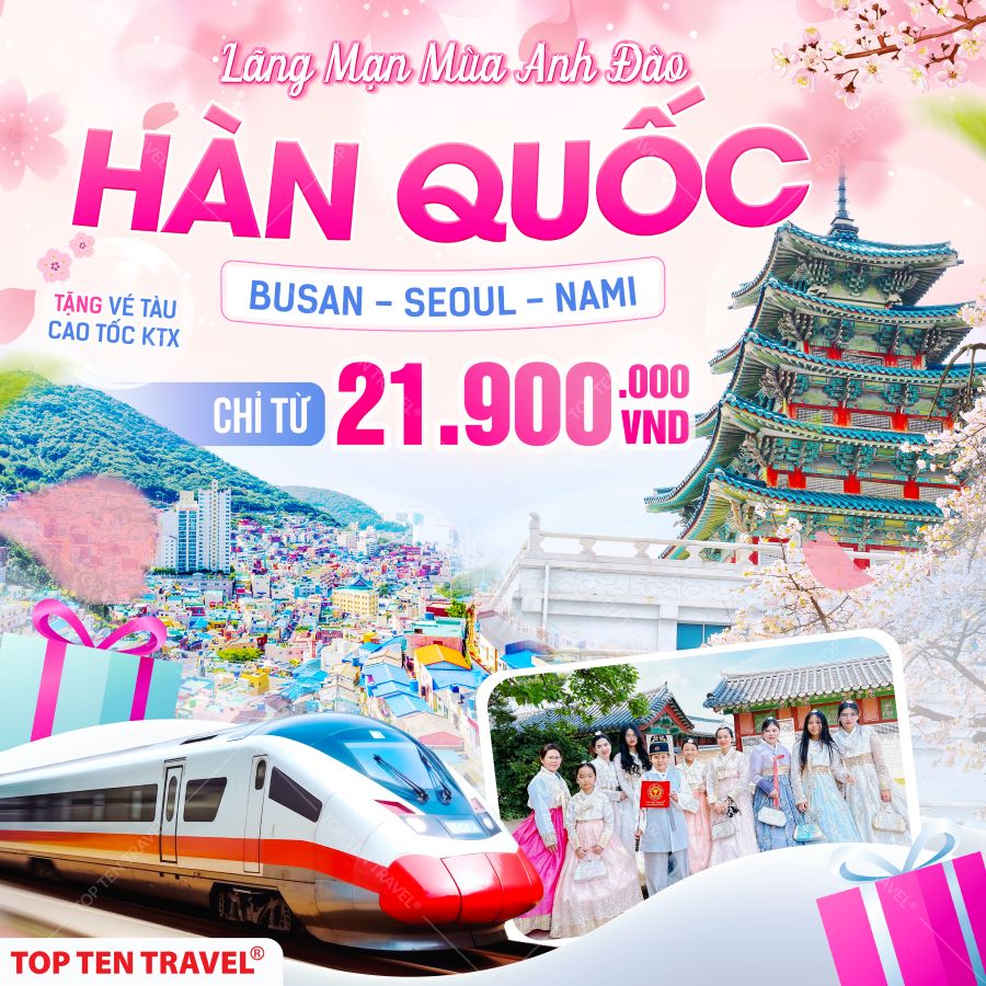 Du Lịch Hàn Quốc: Busan - Seoul - Nami 6N5D