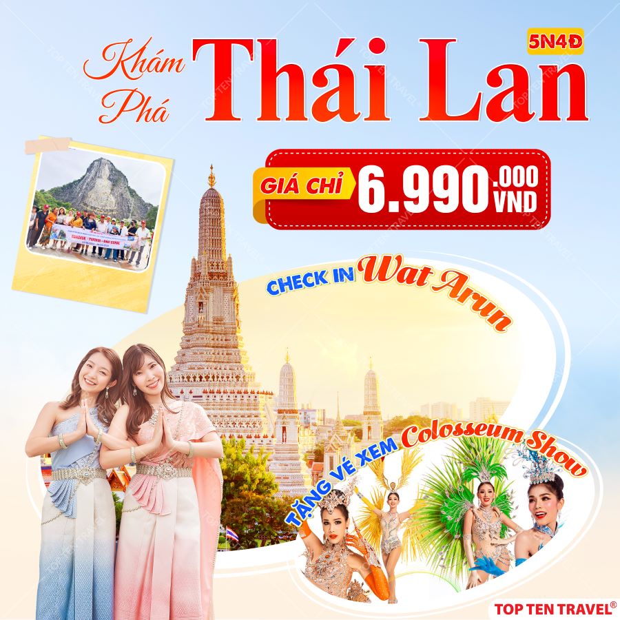 Tour Du Lịch Thái Lan: Bangkok - Pattaya | 5N4D