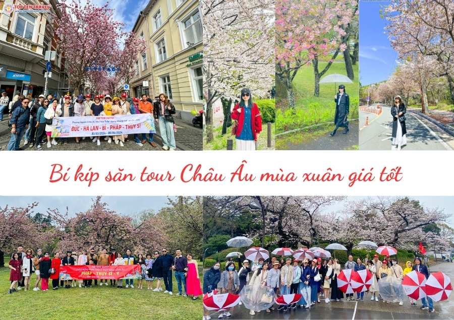 Bí kíp săn tour châu Âu mùa xuân giá tốt