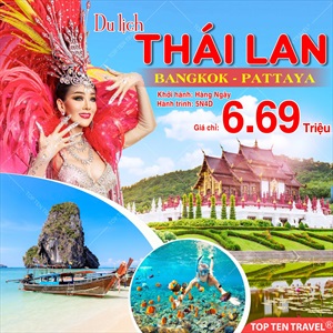 Tour Thái Lan Tết 2025: Bangkok - Pattaya - Wat Arun | 5N4D