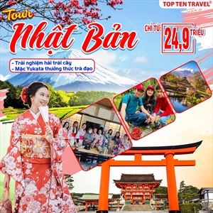 Du lịch Nhật Bản Hái Trái Cây: Narita - Yamanashi - Tokyo - Narita 5N4D