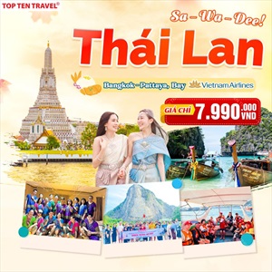 Tour Thái Lan Bay 5 Sao: Bangkok - Pattaya | 5N4D