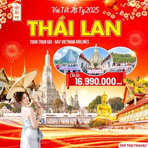 Tour Thái Lan Tết 2025: Bangkok - Pattaya (Bay VNA)